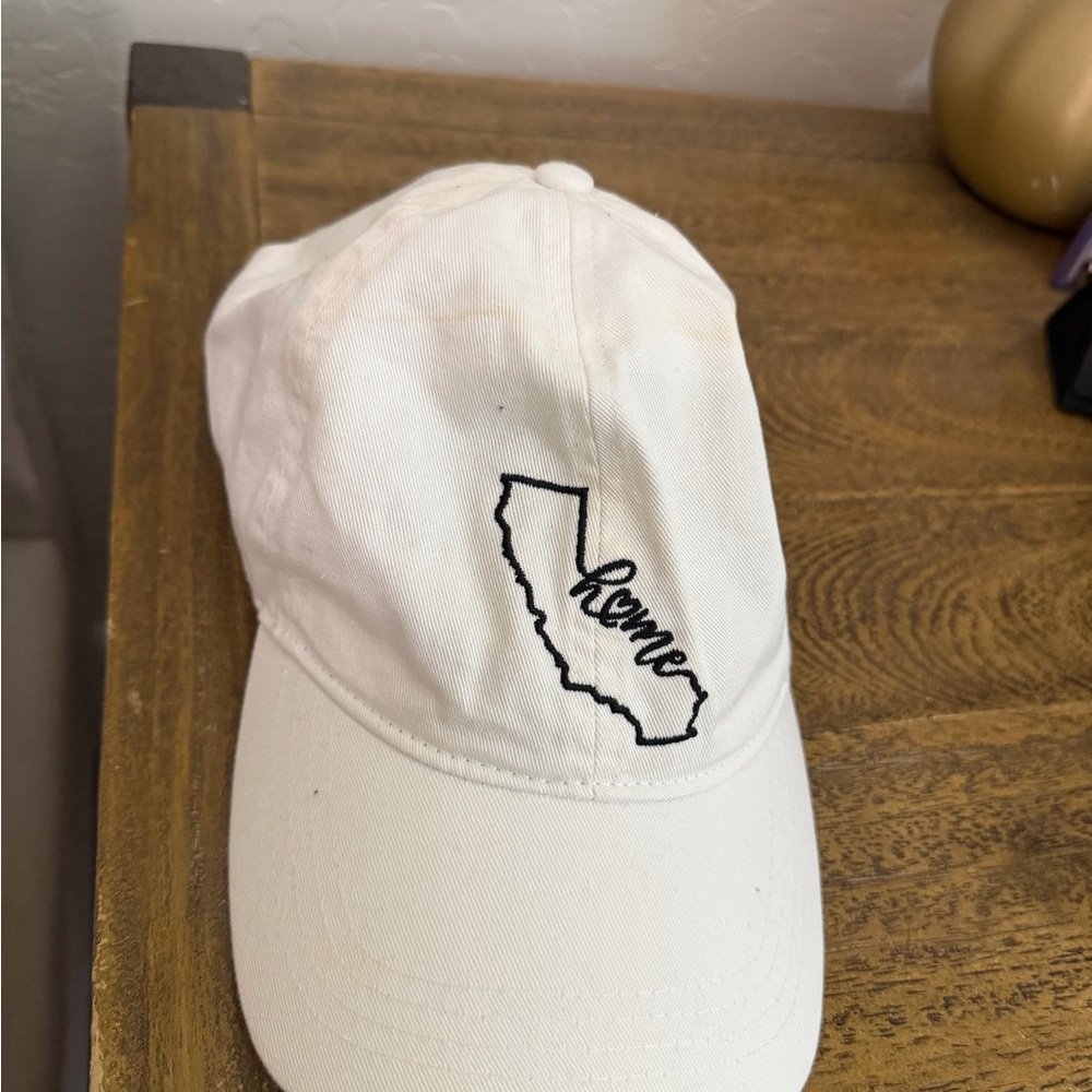 White California 'Home' Embroidered Baseball Cap
